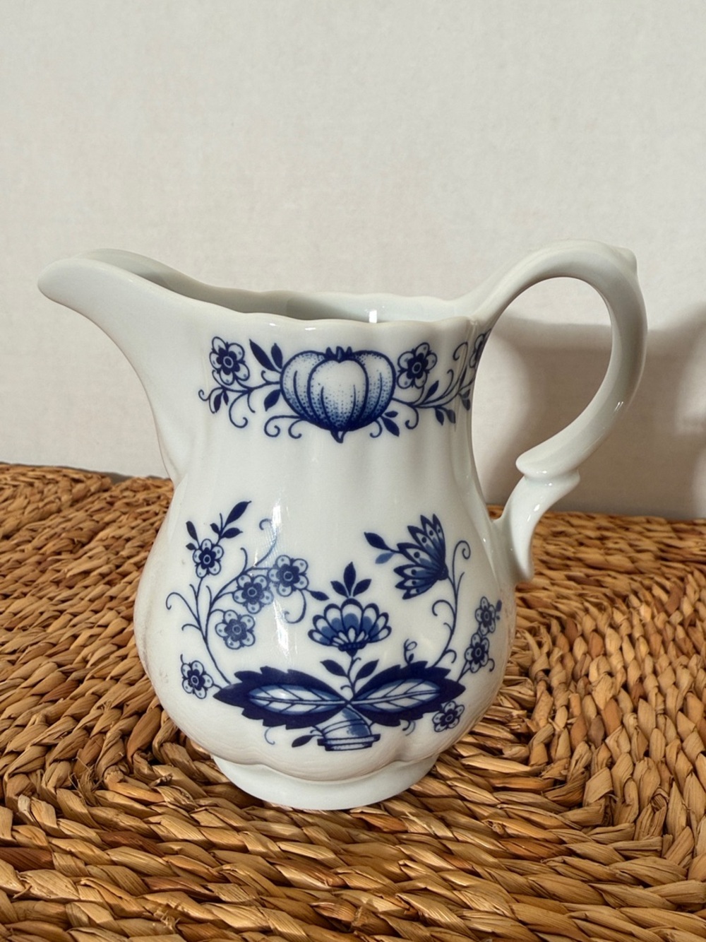 Bavaria Blue Onion Blue/White Porcelain Pitcher